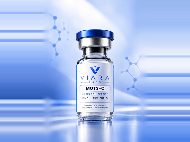 Viara Research MOTS-c vial, 10 mg lyophilised, labelled for research use only
